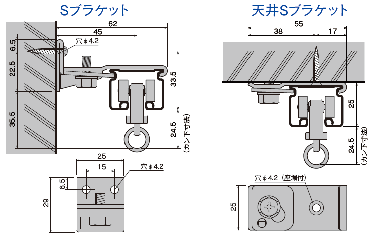 D30＜ステンレス＞取付寸法図